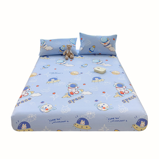 秋冬卡通纯棉床笠单件100全棉床罩席梦思床垫防尘保护套全包床单