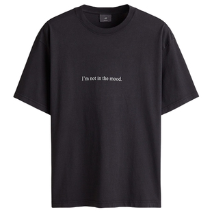 HM男装T恤春季打底衫宽松版印花内搭短袖时尚上衣1034065