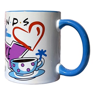 美剧老友记FRIENDS涂鸦陶瓷杯创意小众设计高颜值咖啡杯水杯礼物