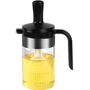 德系硅胶油刷油瓶一体玻璃油壶家用耐高温厨房烧烤专用工具小油壶