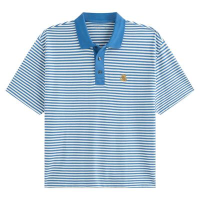 【重磅POLO】AF男装25夏季美式条纹棉质POLO衫短袖T恤124-5570