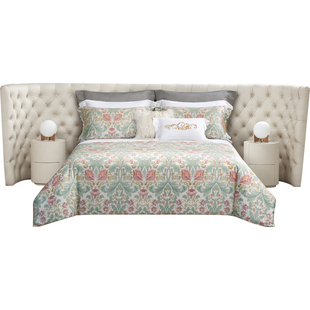 ROYALCOVER/罗卡芙欧式奢华长绒棉全棉贡缎印花四件套 莫里斯花园