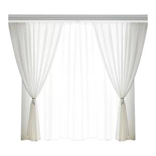 镜面纱窗帘防晒隔热纱帘透光不透人窗纱客厅卧室阳台高级白色纱布