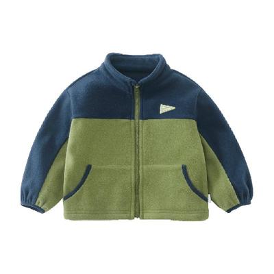 齐齐熊宝宝摇粒绒外套秋冬