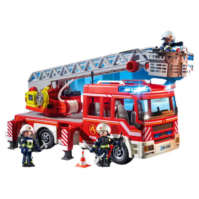playmobil摩比世界男孩儿童节云梯消防员玩具9463拼装儿童节礼物