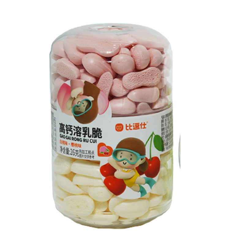 比逗仕高钙溶乳脆零食