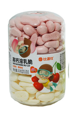 比逗仕高钙溶乳脆零食