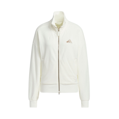 adidas阿迪达斯女外套刺绣LOGO针织防风立领运动夹克棉JL6277