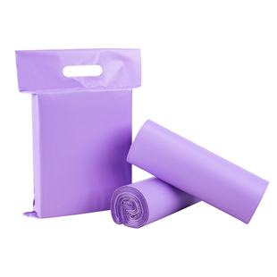 全新料手提式快递袋加厚防水服装打包袋定制邮寄包裹紫色破坏袋子