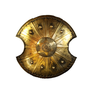 战神阿格硫斯盾牌电影特洛伊 欧洲中世纪盾牌 1:1真人把玩 摆件