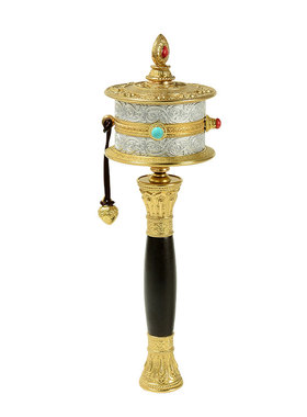 家居客厅装饰品手持转动筒摆件