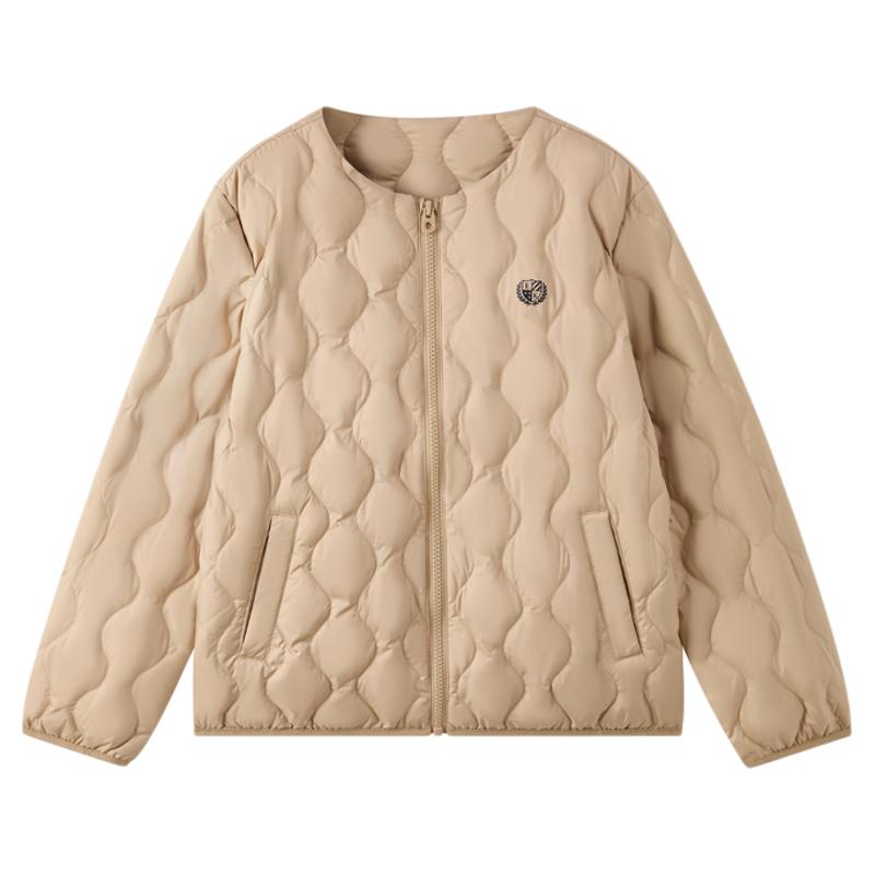 【90%羽绒&抗菌】eland kids衣恋童装男童女童羽绒服秋冬圆领外套