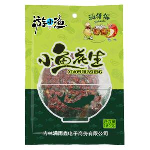 游小渔小鱼花生米网红爆款零食
