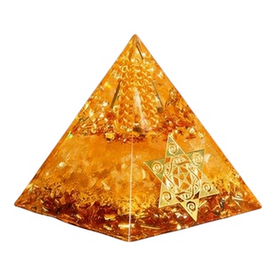 新中式水晶金字塔摆件六芒星通财源广博学多才干装饰品家居饰品