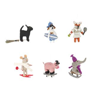 现货周雨彤同款 feltsogood 手工毛毡手机包包挂件猪猪小狗尼泊尔