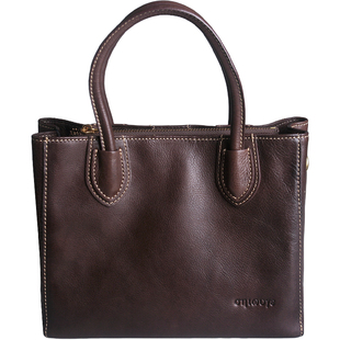 藏皮客头层牛皮多隔层妈妈气质风包包手提包女2025新款真皮斜挎包