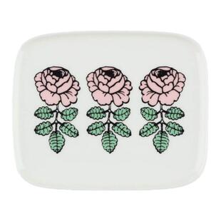 日本限定Marimekko Vihkiruusu复刻粉玫瑰马克杯手握杯方盘碗新品