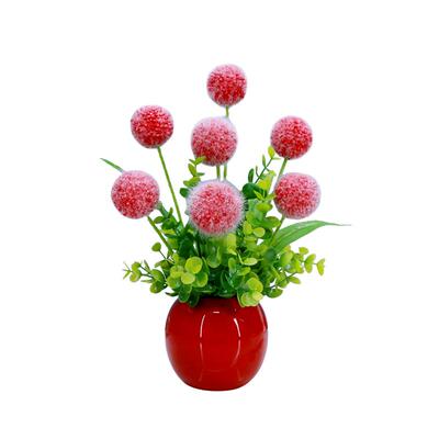 小清新仿真假花陶瓷小盆栽