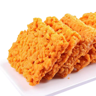 网红蟹黄味咸蛋黄糯米锅巴爆款休闲零食小吃特产食品礼包整箱批发