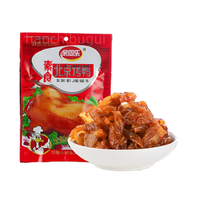 【13.9元35包】余同乐北京烤鸭辣条儿时怀旧解馋麻辣素食素肉零食