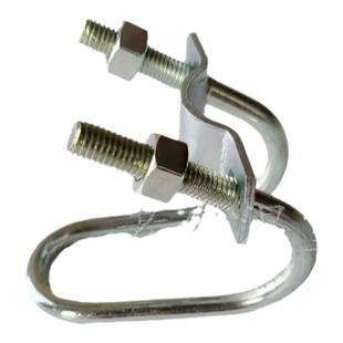 畜牧业蔬菜温室大棚养殖十字扣双U丝管卡热镀锌加粗U型卡