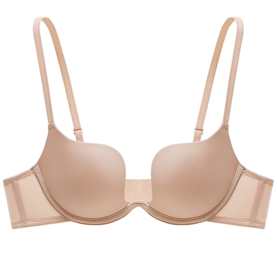 MYBODY商场同款新款聚拢内衣小胸显大性感深V豹纹隐形无痕文胸女