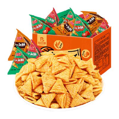 比比赞牛角酥尖角脆膨化食品