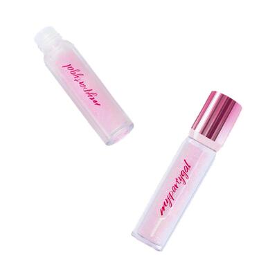 新品屈臣氏MY PARTY GAL莹亮水光唇蜜玻璃唇爆闪清透叠涂多种用法