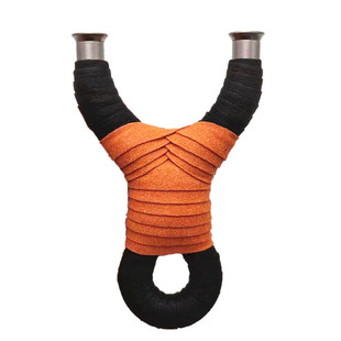 15毫米钛合金撑头扁皮弹工手工冷弯传统飞虎龅牙扁皮过顶精准弹弓