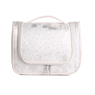 手提新款国风烫钻化妆包家用旅行大容量带挂钩洗漱包多用整理包