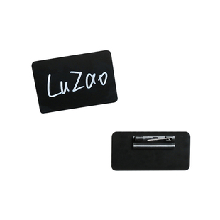 鹿造店员胸牌手写可擦洗餐厅咖啡师酒吧花艺酒店名牌别针式工作牌