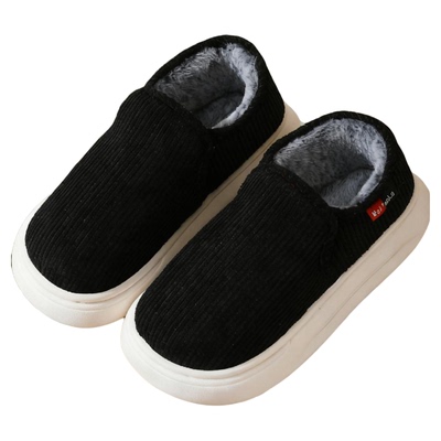 【厚底加绒】包跟棉拖鞋