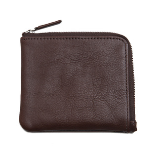 蓝皮具男士真皮小钱包女式迷你零钱包纯手工植鞣牛皮拉链硬币钱包