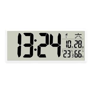 TIMESS日历钟表电子挂钟客厅家用万年历静音电波时钟挂墙智能闹钟