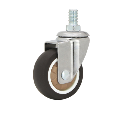 1.25寸家具带轴承小脚轮TPR橡胶