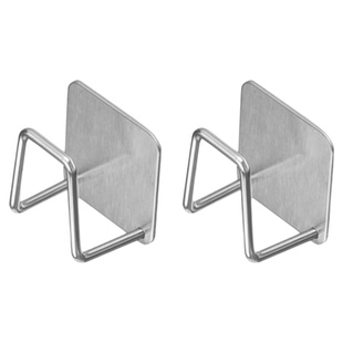 伸缩杆固定托免打孔托架托座门帘杆挂夹挂钩横杆支架托粘墙固定器