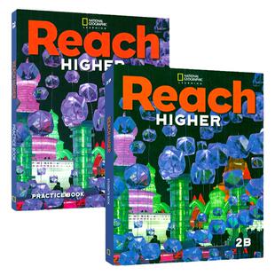 美国国家地理出版社原版Reach Higher Student Pack 2B学生用书练习册 儿童青少年英语入门教材培训鲸鱼外教小学教辅 顺丰发货