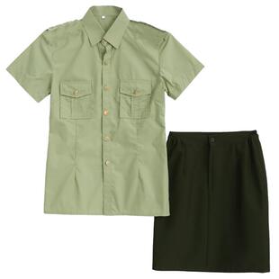 春夏升旗仪式鼓乐队合唱团礼服仪仗护旗手服装绿色白色长短袖男女