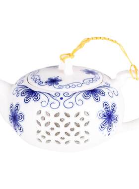玲珑镂空青花单个中式风功夫茶具
