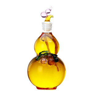 葫芦酒瓶空瓶玻璃密封泡酒瓶泡酒专用白酒壶长期存酒分装储酒容器