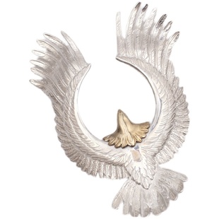 一休老银匠制作HORIZON BLUE/HB 925纯银老鹰印第风格吊坠挂坠