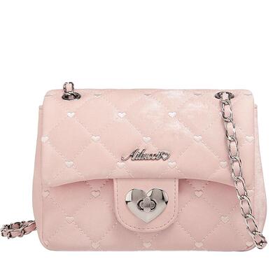 可爱小方包爱心链条包