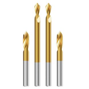 中心钻头定心钻90度加长钨钢定心钻定点镀钛打点定位不锈钢点孔