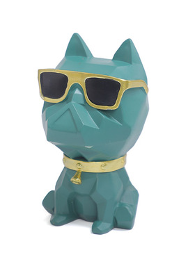 北欧卡通酷狗桌面家用摆件高级感