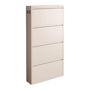 钢制超薄鞋柜15CM家用走廊门口一体靠墙小窄翻斗柜入户新款整装