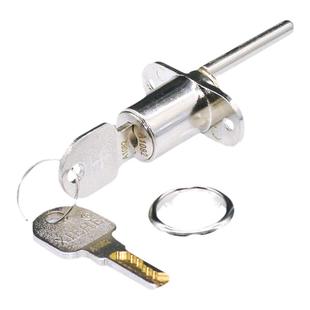 C级办公桌抽屉锁柜子三连锁文件柜门锁床头柜三联锁加长铁皮柜锁