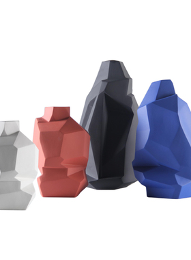 立体不规则陶瓷异形几何风花瓶