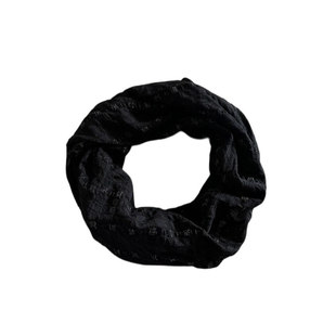 妖梦原创空顶帽女黑色百搭头巾帽遮盖白发宽边头带两用围巾围脖