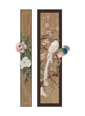 中古风玄关画高级感立体装饰画