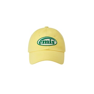 EMIS韩系帽子新标狗爪款刺绣工艺徽章软顶棒球帽鸭舌帽男女大头围